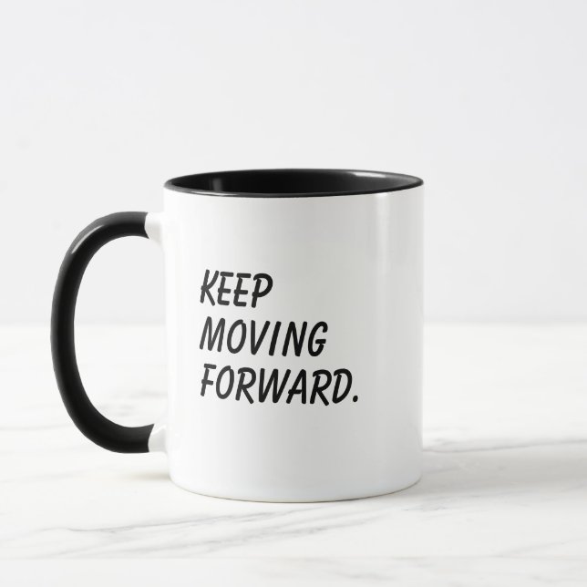 Mug Cadeau positif inspirant 'Continuez d'avancer'  (Gauche)