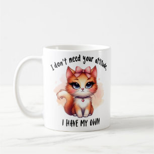 Mug Cadeau pour amateur de chat drôle Je n'ai pas beso