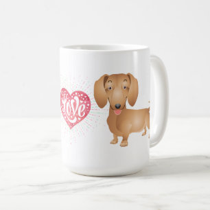 Mug Cadeau pour amateur de chiots drôles Teckel