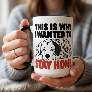 Mug Cadeau pour amateur de Dalmatien Antisocial Sarcas