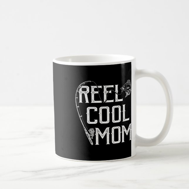 Mug Cadeau pour amateur de pêche Bobine Maman cool Pêc (Droite)