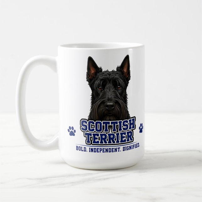Mug 🐾 Cadeau pour amateur de Terrier Écossais 🐾 (Gauche)