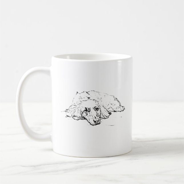 Mug Cadeau pour amoureux de teckel, Maman de chien dac (Gauche)