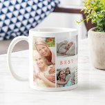 Mug Cadeau Pour Best Nana Ever Family Photo Collage<br><div class="desc">Montrez à votre extraordinaire Nana combien elle est merveilleuse et aimée avec notre élégant "Best Nana Ever" coutume 8 photo collage mug. Le design comprend "Best Nana Ever" dans un design élégant de typographie rose saumon et customisé de 8 de vos propres photos de famille spéciales. Grand cadeau pour grand-mère,...</div>