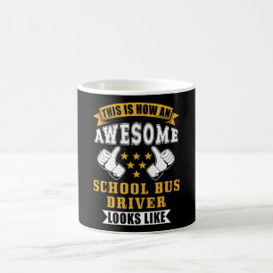 Mug Cadeau pour chauffeur de bus scolaire