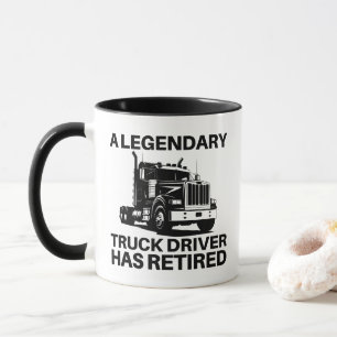 Mug Cadeau pour chauffeur de camion retraité Chauffeur