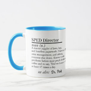Mug cadeau pour directeur de l'éducation spécialis
