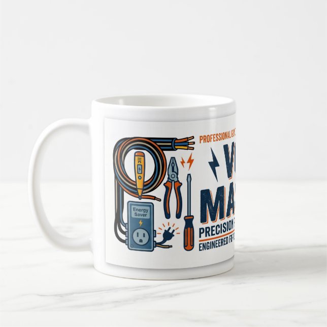Mug Cadeau pour électriciens Volt Master (Gauche)