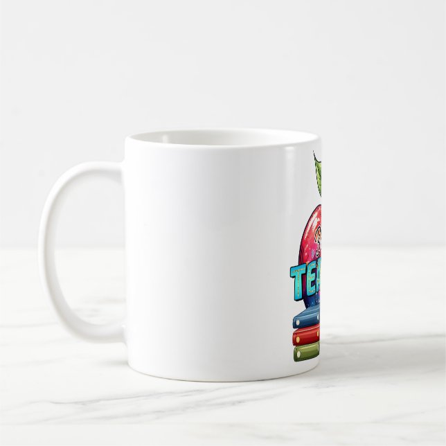 Mug Cadeau pour Enseignant | Enseignant Bienheureux (Gauche)