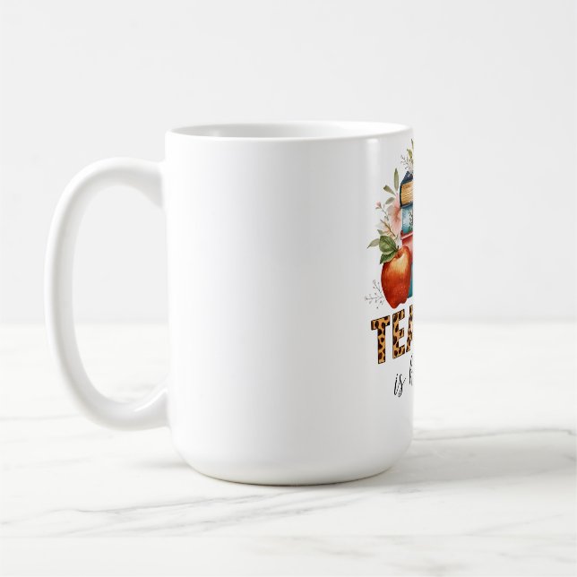 Mug Cadeau pour Enseignant | Enseigner est une Affaire (Gauche)