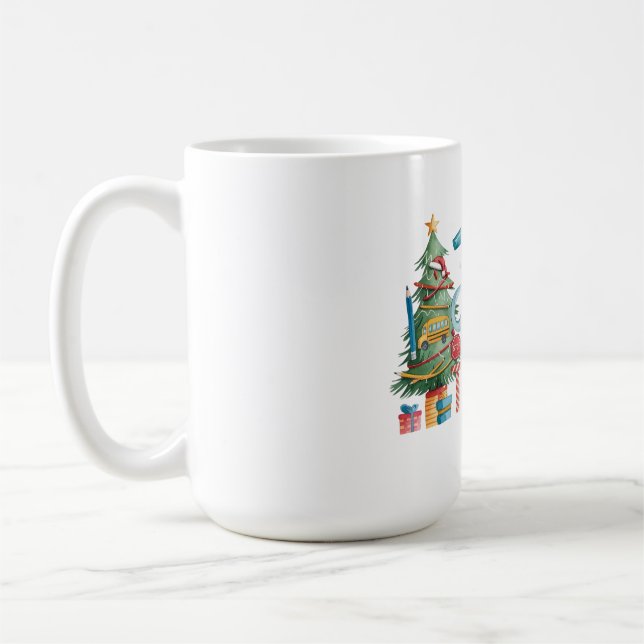 Mug Cadeau pour Enseignant | Joyeux Noël Enseignant Jo (Gauche)