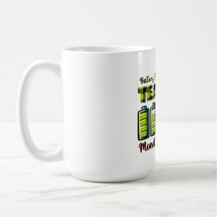Mug Cadeau pour Enseignant La Vie de Batterie d'un E