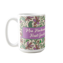 Cadeau pour enseignant Motif floral de jardin de c