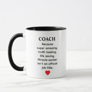 Mug Cadeau pour entraîneur – Conception de citation dr