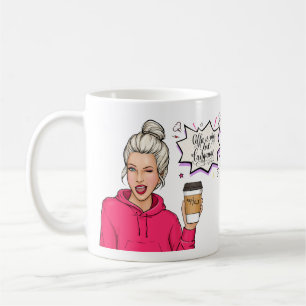 Mug Cadeau pour fille mignonne amatrice de café