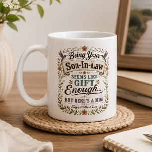 Mug Cadeau pour gendre Assez Joyeuse Fête des Mères Fl