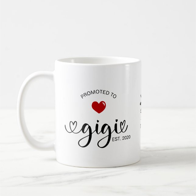 Mug Cadeau pour Gigi établie promue grand-mère (Gauche)