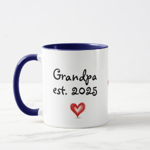 Mug Cadeau pour grand-père, personnalisé avec l'année