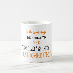 Mug Cadeau pour la meilleure fille cadeau de Noël oran
