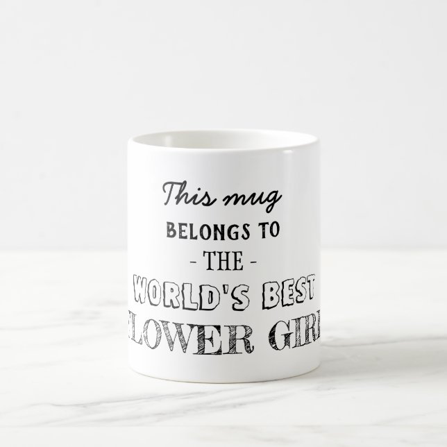Mug Cadeau pour la meilleure Flower Girl (Centre)
