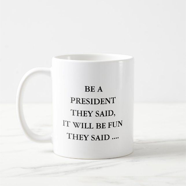 Mug Cadeau pour le Président,Idée de Cadeau pour Prési (Gauche)