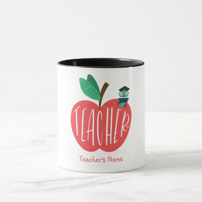 Mug Cadeau pour l'enseignant, Remerciement pour l'ense (Centre)