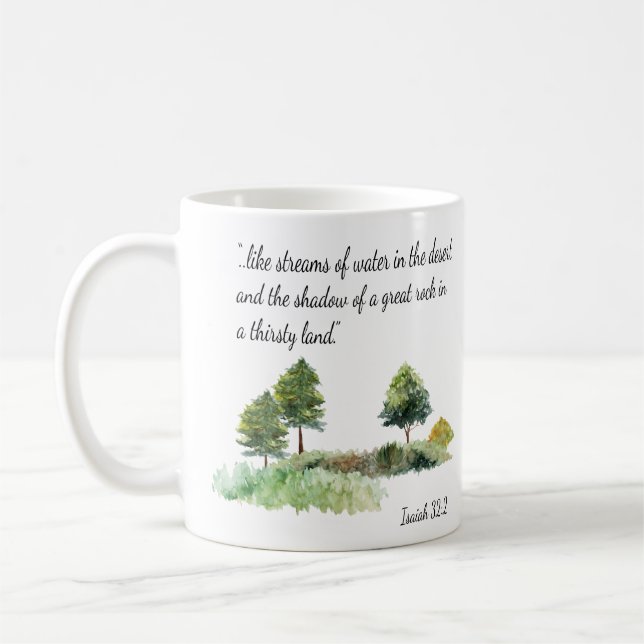 Mug Cadeau pour les aînés JW nom personnalisé isaiah 3 (Gauche)