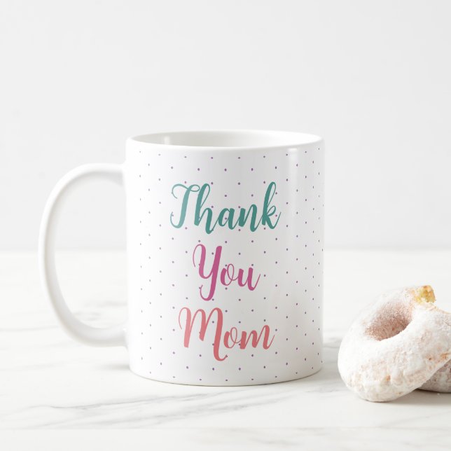 Mug Cadeau Pour Maman Modèle coloré Moderne Élégant (Avec donut)