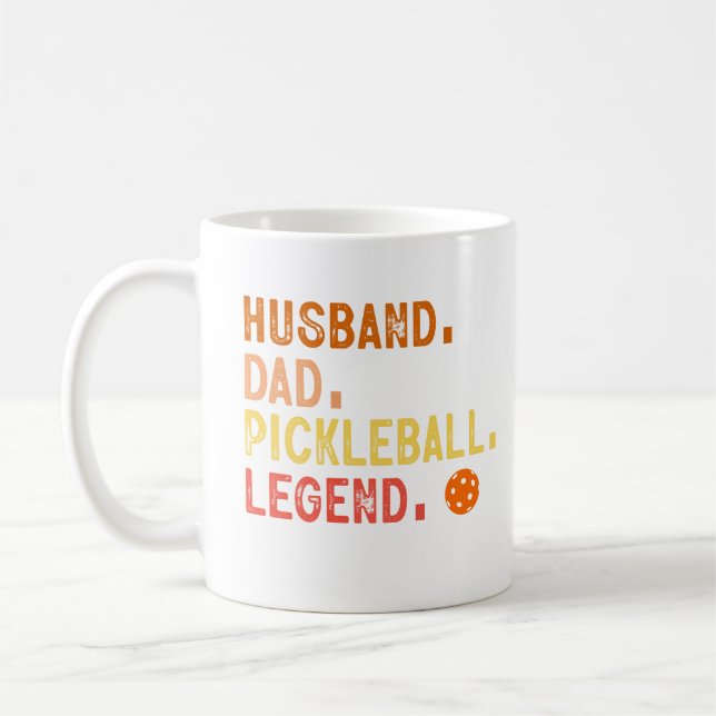 Mug Cadeau pour Mari Papa Légende de Pickelball (Gauche)