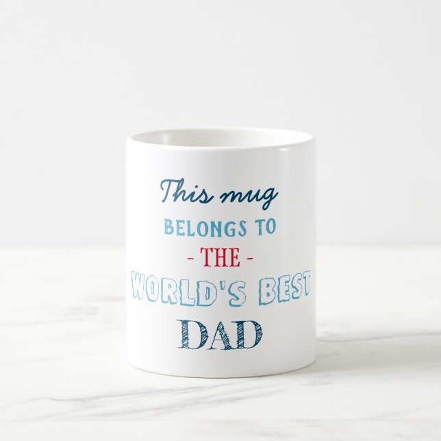 Mug Cadeau pour meilleur papa père (Centre)