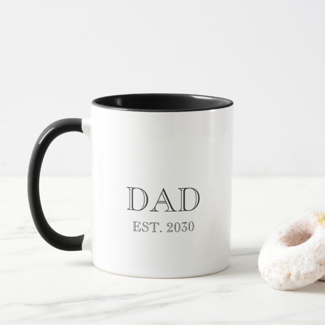 Mug Cadeau pour nouveau papa établi (Avec donut)