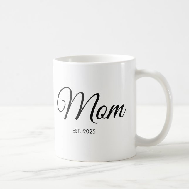 Mug Cadeau pour nouvelle maman avec écriture noire pou (Droite)