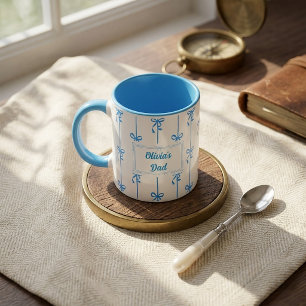 Mug Cadeau pour Papa avec Nom Personnalisé et Rayu