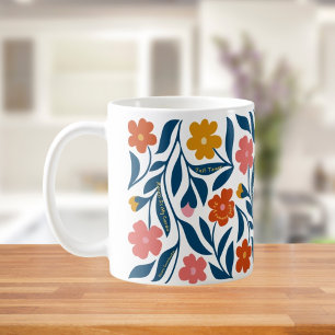 Mug Cadeau pour professeur d'art folklorique floral bo