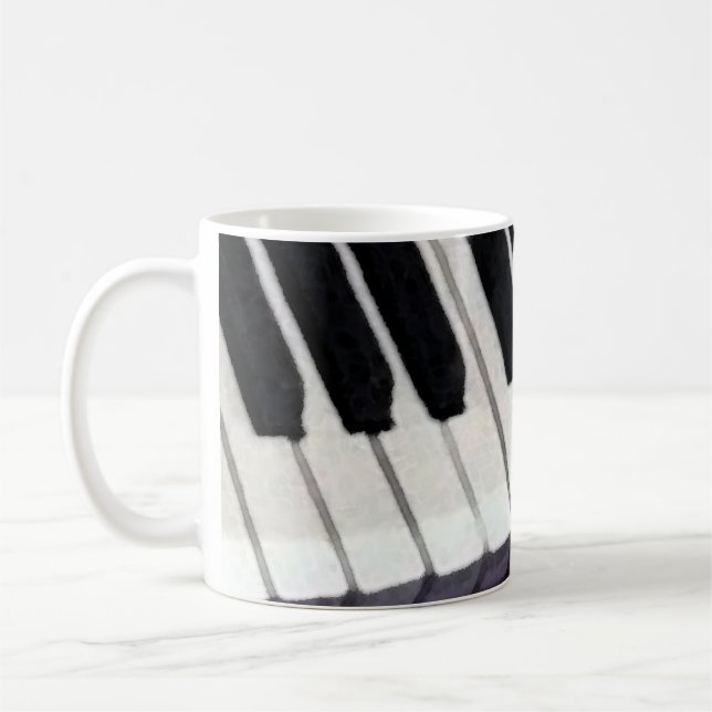 Mug Cadeau pour professeur de piano (Gauche)