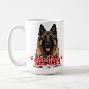Mug 🐾 Cadeau pour propriétaire de Berger belge Tervur