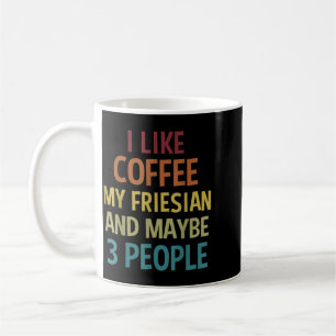 Mug Cadeau pour propriétaire de cheval Frison amateur