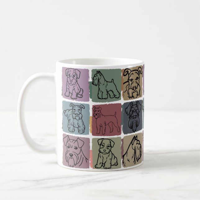 Mug Cadeau pour propriétaire de Miniature Schnauzer ré (Gauche)