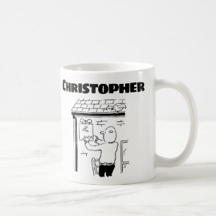 Mug Cadeau pour un émetteur d'alarme avec nom