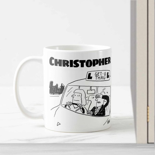 Mug Cadeau pour un instructeur de conduite avec nom aj (Créateur téléchargé)