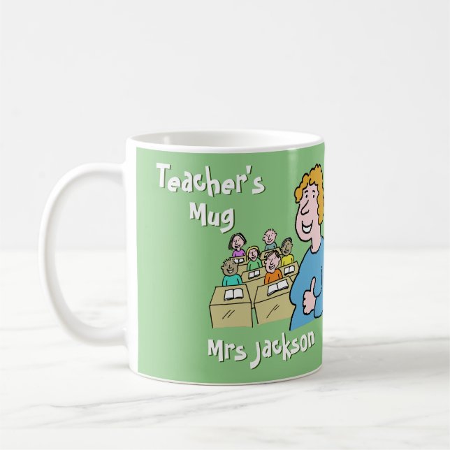Mug Cadeau pour une enseignante. Cadeau pour l'enseign (Gauche)