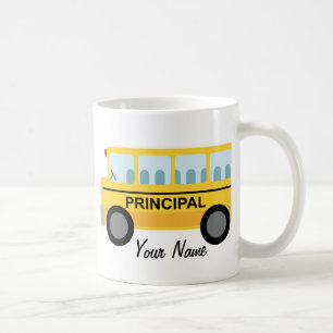 Mug Cadeau principal personnalisé d'autobus scolaire