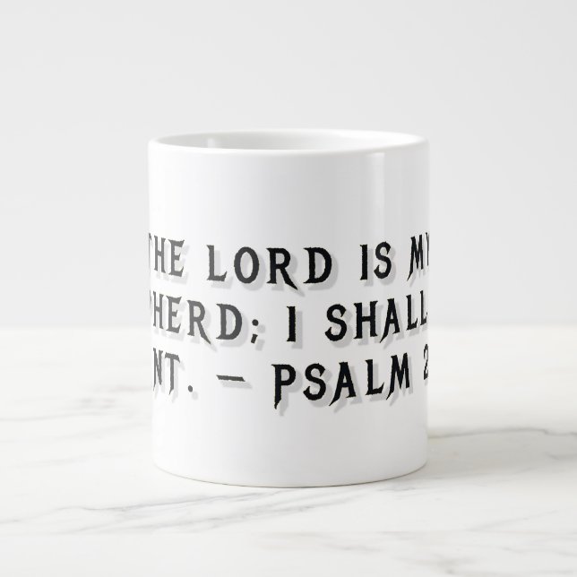 Mug cadeau Psaume 23:1 (Devant)