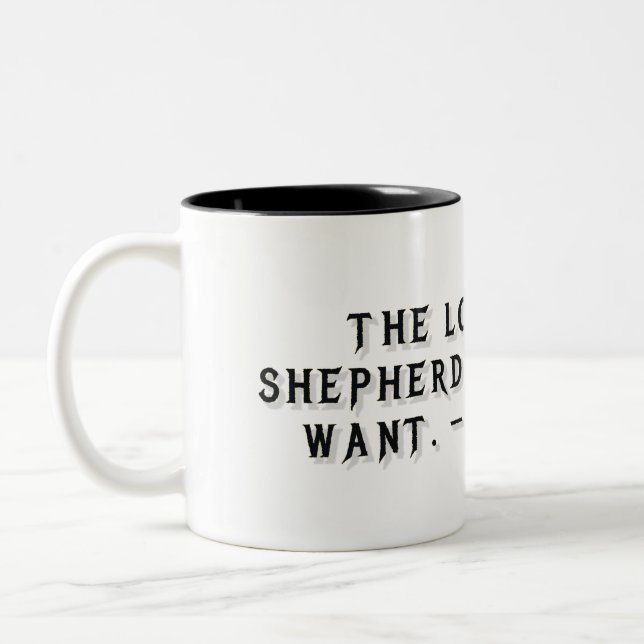 Mug cadeau Psaume 23:1 (Gauche)