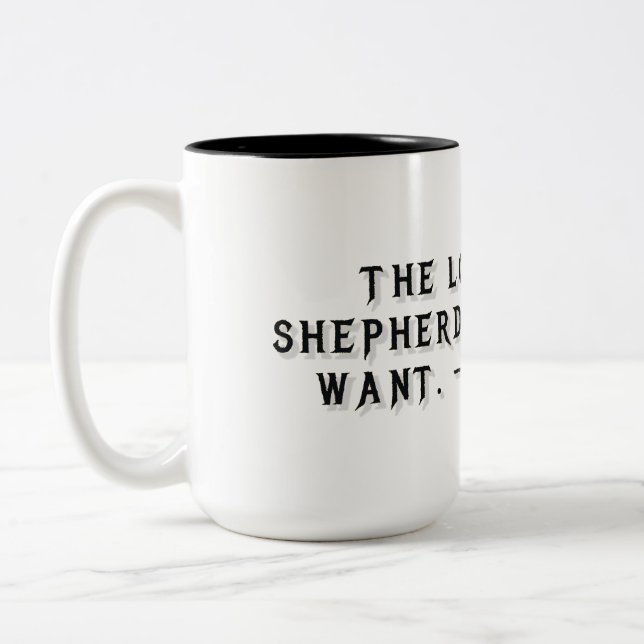 Mug cadeau Psaume 23:1 (Gauche)