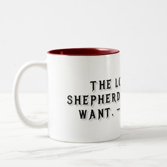 Mug cadeau Psaume 23:1 (Gauche)