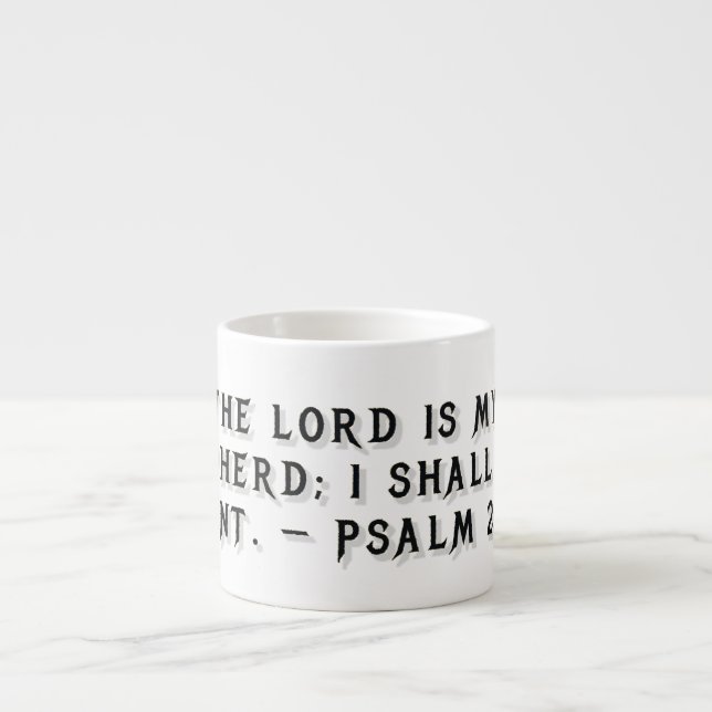 Mug cadeau Psaume 23:1 (Devant)