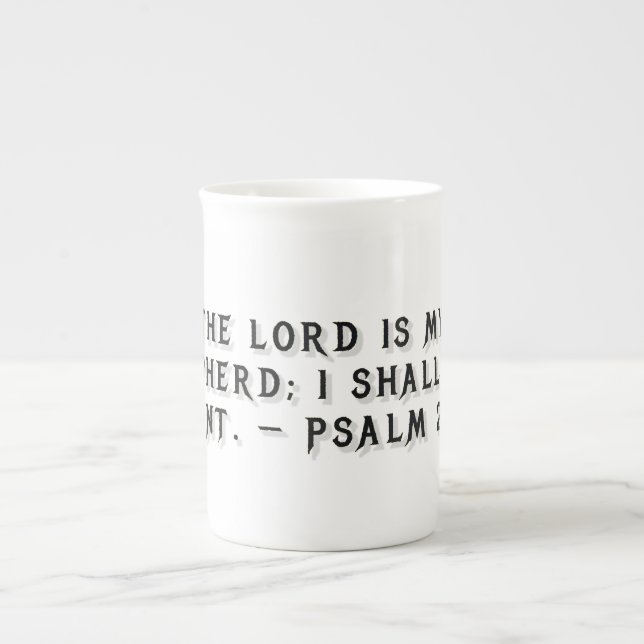 Mug cadeau Psaume 23:1 (Devant)