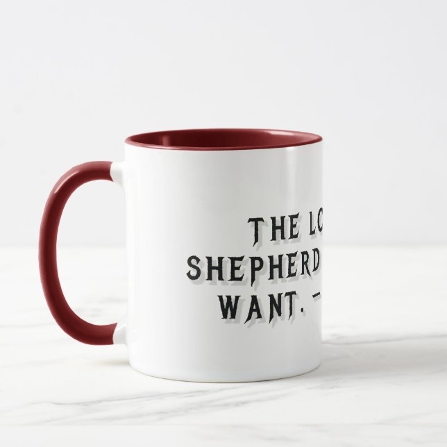 Mug cadeau Psaume 23:1 (Gauche)