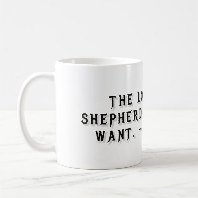 Mug cadeau Psaume 23:1 (Gauche)